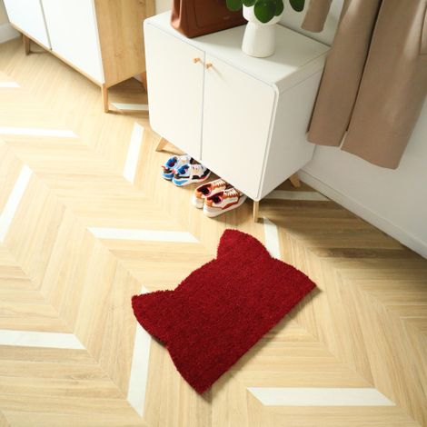 Paillasson Coco - Chat Miaou - Rouge - 73 x 52 cm (1/5)
