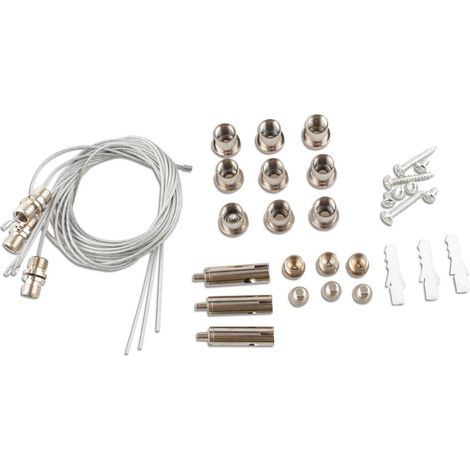 Kit câble acier pour Panneau LED Matel 60x60cm