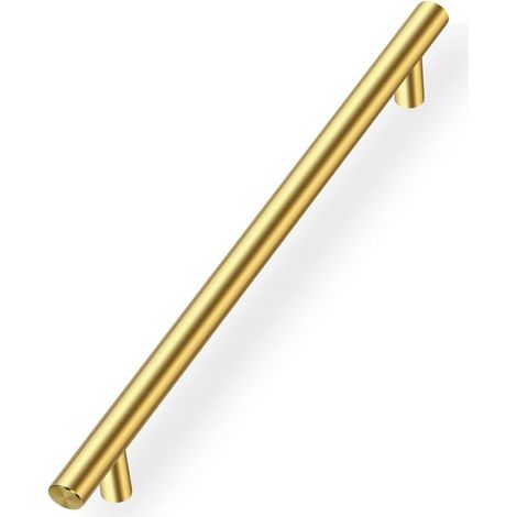 Set of 10 Gold Kitchen Cabinet Handles, Furniture Handles, Drawer Handles, 192mm Hole Spacing, Gold Door Handles, Kitchen Cupboard Handles, Gold Stainless Steel Furniture Handles