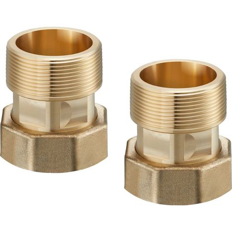OVENTROP Regumat Tüllenanschlussset DN 40/50 Verschraubung R 2 AG x G 2 ÜM (2x), 1352089