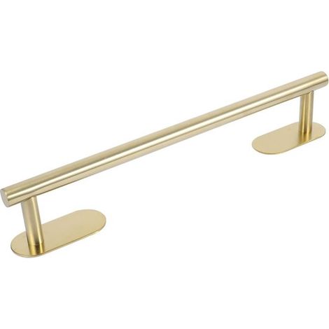Toallero autoadhesivo sin taladro - 40 cm - acero inoxidable 304 - baño, cocina, balcón - color dorado (1/5)