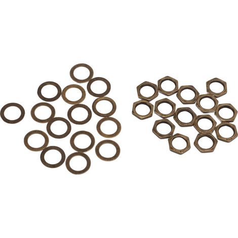 Écrou de fixation pour guitare électrique et basse, kit d'outils de douille, connecteur de fixation, filetage femelle M9, bronze, lot de pièces. (1/5)
