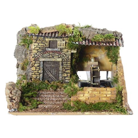 Mulino ad Acqua 25x28x24H Multicolore Peraga Christmas