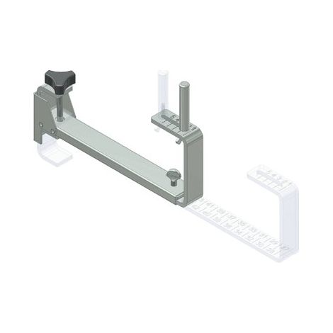 Montagradini per scale regolabile 270-450 mm in acciaio zincato