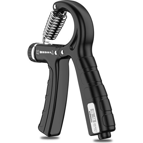 Handgriff, Bodybuilding-Sport-Heim-Handgriff, Bodybuilding-Mann-Umerziehungshand, verstellbar von 5–60 kg, mit Zählfunktion, Fitness-Unterarmmuskel für Rehabilitation und Stärkung