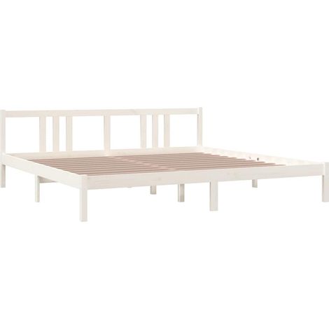 Giroletto Bianco in Legno Massello 200x200 cm vidaXL (1/5)