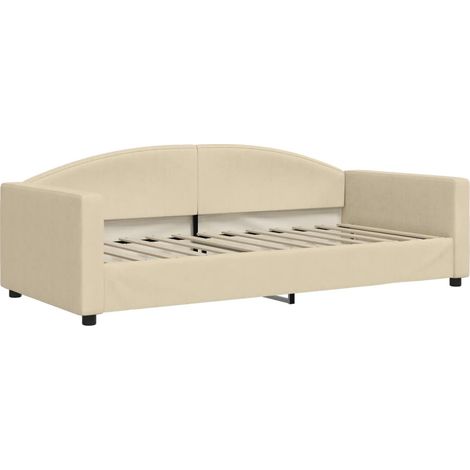 Maison Exclusive - Letto da Giorno Crema 90x200 cm in Tessuto (1/5)