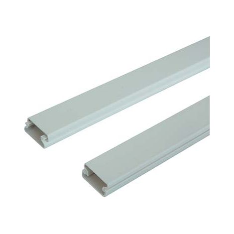 MINI CANALINA PASSAGGIO CAVI - PVC BIANCO MM 22X10 MT 2- 7 pezzi