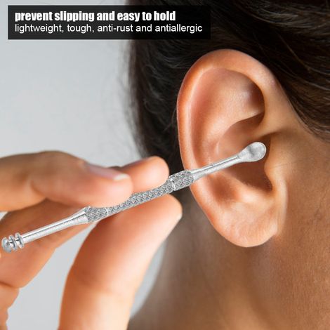 Mini Nettoyeur Oreille en Titane Portable Spiral Accessoire de Toilette (1/4)