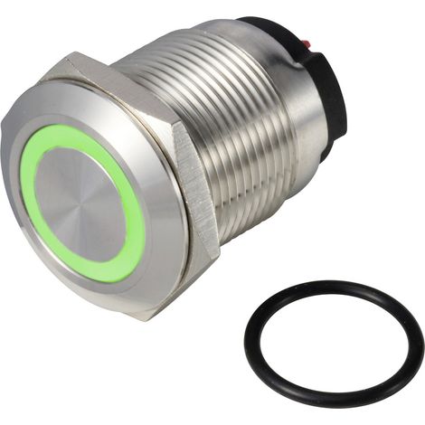 TRU COMPONENTS TC-13224216 ONPOW6319F-10ZE/Q/G/12V/S Drucktaster 36 V DC/AC 2 A 1 x Aus/(Ein) rasten (1/3)