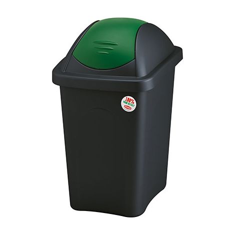 BIDONE IMMONDIZIA MULTIPAT STEFANPLAST - VERDE LT 60 CM 39X39 H.CM 68- 2 pezzi