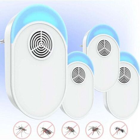 Ultrason Souris, Répulsif Ultrasons V3 • Appareil Anti Souris, Rats, Rongeurs, Loirs • Anti Rongeur • Alternative Efficace aux Pièges à Souris ou au Raticide • Labellisé CE (4 unités), Ensoleillé (1/5)