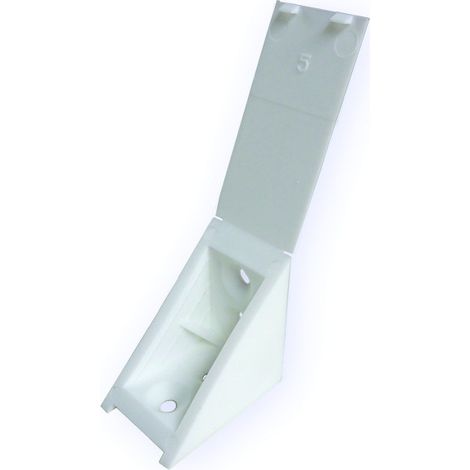 Taquet d'assemblage SYSTEMTAC 103 + haut 3 trous 24 x 33 x 33 mm blanc sachet de 50 pièces - PRUNIER (1/4)