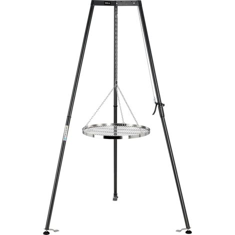 Hängegrill Dreibein aus Edelstahl, 66 cm