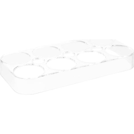 Plateau À Œufs - 1 Unité - Plastique - Rangement Sécurisé - Réfrigérateur Et Cuisine - 17,50 X 8,50 X 2,00 Cm (1/5)