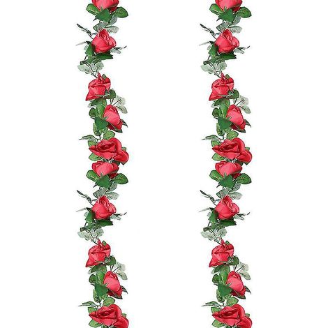 2 roses artificielles