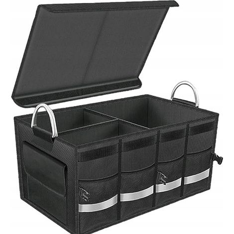 Organizador de coche negro XXL 60x35x30cm (1/5)