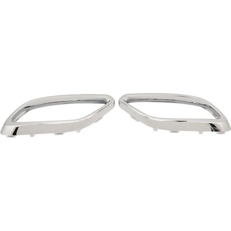 1 pair of replacement left and right exhaust tip covers 1184920200 for Benz CLA Class C118 AMG-Line 2020 to 2024 Chrome, OEM Chrome. (1/5)