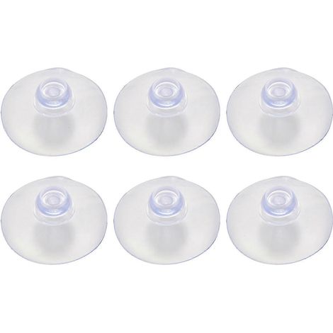 100 ventouses transparentes en forme de champignon de 40 mm (1/5)