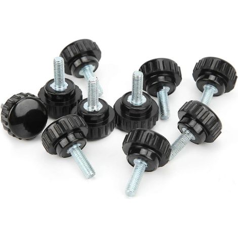 10 Stück Spannknopf, Jig-Schraube, Drehbank-Handgriff, Drehmutter, gerades Gewinde, Sicherungsgriff M5x20x15