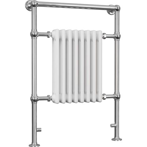 Adisham - Traditional Towel Radiator - H963mm x W673mm - Floor Standing