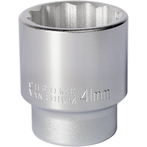 Sealey 41mm 3/4""Sq Drive Standard WallDrive Socket 12pt Chrome S34/41