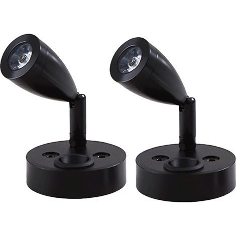 2Pcs 12V LED Spot Reading Lights Adjustable Switch Wall Bedside Lamp Interior Light Motorhome 6000K White for Camper Van (1/5)