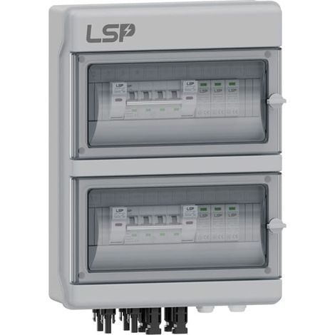 V-TAC DC-Feldpanel mit 2 Strings und 2 MPPT 1000 VDC 16 A IP65-Schalttafel 18 LSP-Module – 11951 (1/4)