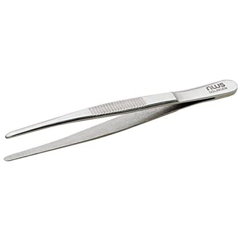 NWS INOX Präzisions-Schweißpinzette, Edelstahl, 120 mm Länge.