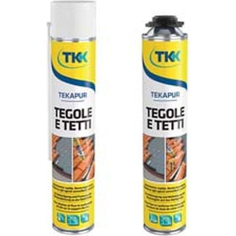 Schiuma poliuretanica per tegole e tetti tekapur roofing tiles - Capacità: ml 750 - 6 pz - Specifiche: applicazione con pistola