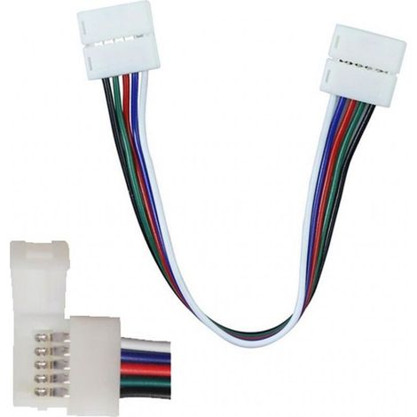 V-TAC 2587 Connettore Flessibile per Strip LED SMD5050 multicolore RGB+W con 2 Clip a 5 Pin (1/4)