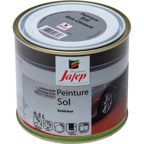 Peinture sol gris ciment Jafep 0,5 L