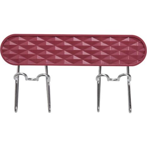 Porte-Gobelet Mural Brosse à Dents Organisateur de Brosse à Dents Rack de Stockage de Brosse à Dents Blanc (Doubles Rangées)( marron) (1/5)