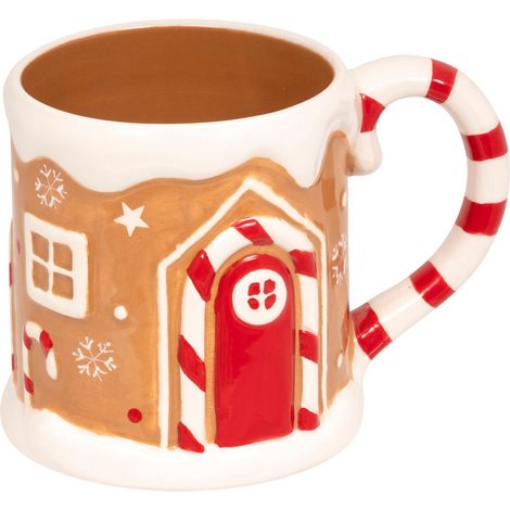 Table de Noël Mug 50 CL Maison Pain d'épice - Feeric Christmas (1/2)