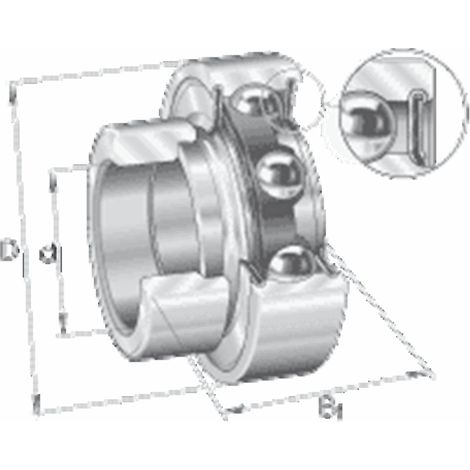 INA Spannlager RAE15 -NPP-FA106 Innen-Ø 15 mm Außen-Ø 40 mmBreite28,6 mm (1/2)
