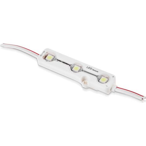 LED MODULO 3SMD DIODI SMD5050 BIANCO IP67 6000K - Luce FREDDA (1/5)