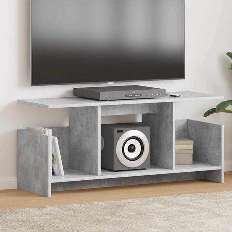 Soporte de TV Gris Concreto 102 x 35 x 45 cm