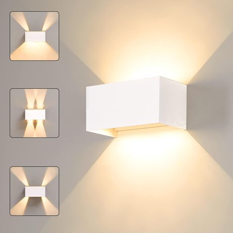 Applique Murale LED - 3000K - IP65 - Aluminium - Para Interior Y Exterior - 1 Unidad (1/5)