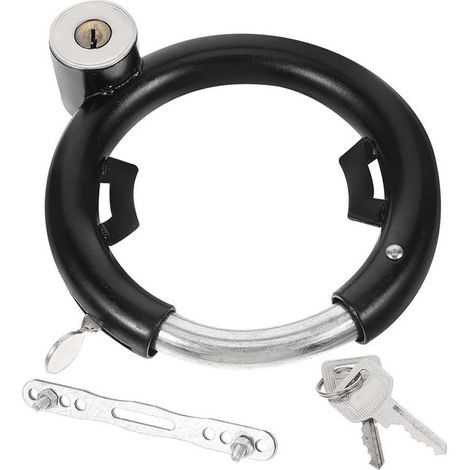 Candado de cadena metálico autoblocante de alta resistencia para bicicletas y patinetes (negro) (1/5)