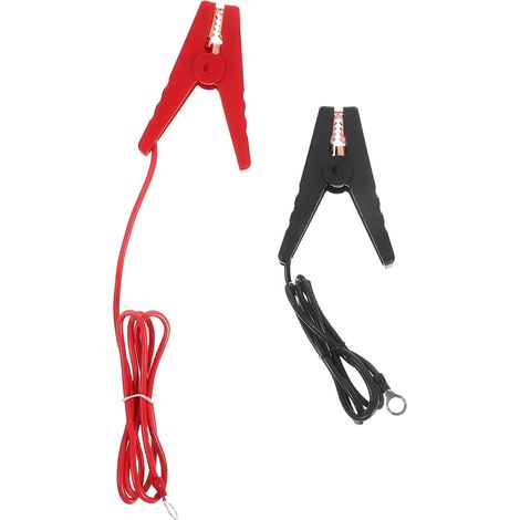 Câble de Démarrage Pince en Cuivre aux Cable pour Système de Clôture Électrique Agricole, Simple à Utiliser, 2 Pièces pour Jardins et Fermes (1/5)