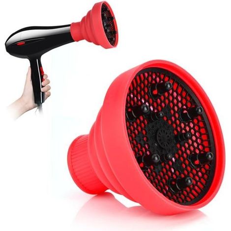 Diffuseur d'air chaud pour cheveux bouclés, diffuseur universel, accessoire de sèche-cheveux portable Soins de la couleur des (1/4)
