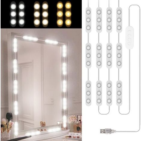Spiegelleuchte, dimmbare Schminkleuchte, Schminktischbeleuchtung, Schminklampe für Badezimmerspiegel