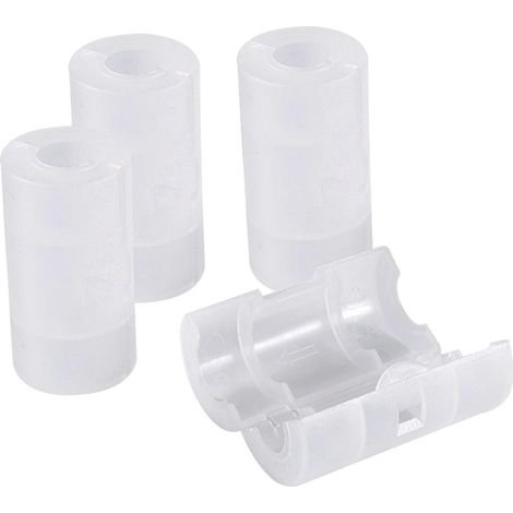 Set mit 4 AA-zu-C-Batterieadaptern, Konvertergehäusen, weißer Schachtel. (1/5)
