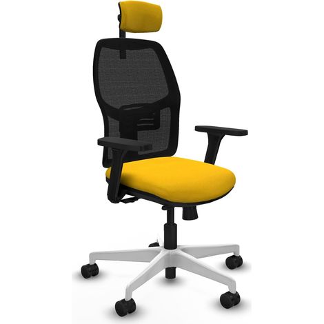 Chaise piqueras y crespo Alfera noir accoudoirs ajustables (1/2)