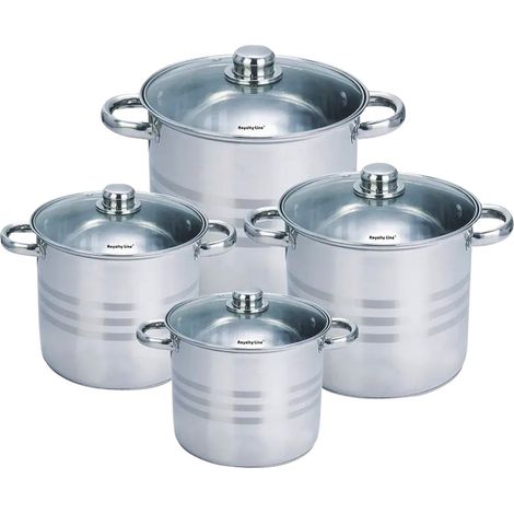 Batteria da cucina Royalty RL-SP8 acciaio inox 6,5L a 12,5L (1/5)
