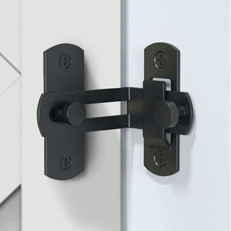 Mecanismo de bloqueo de 90 grados, cerradura de privacidad, cerradura para puerta corrediza tipo granero, cerradura de puerta en ángulo recto, cerradura de leva (1/4)