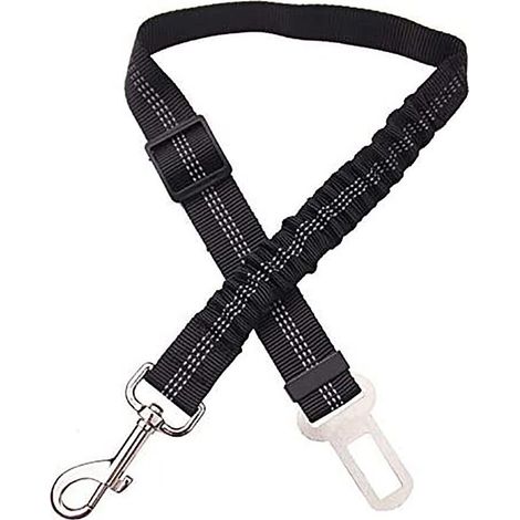 Ceinture Chien Voiture, 1 Pièces Harnais Voiture pour Chiens, Ceinture Securite Chien Voiture avec Absorption des Chocs et Mousqueton pour Tout Type de Voiture pour Tous Les Chiens et Chats (1/5)