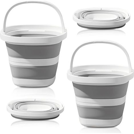 Collapsible Plastic Bucket Outdoor Fishing Sand Camping Travel Bucket (1/5)