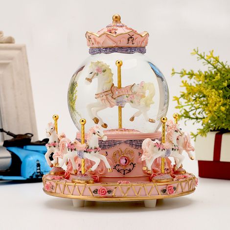 Carousel Crystal Ball Music Box, Remote Control, Bluetooth (1/5)