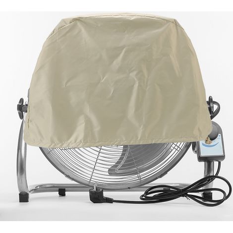 Cubierta para ventilador industrial, impermeable, resistente a los rayos UV, a prueba de polvo, lavable, fácil de montar y guardar, dimensiones 61 x 19 x 61 cm (24 x 7,5 x 24 pulgadas), peso 113 g, co (1/5)